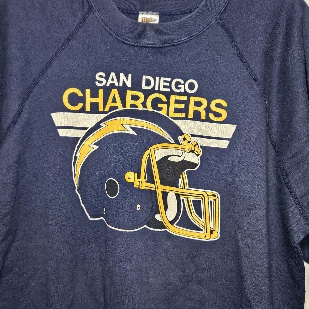 Vintage San Diego Chargers Sweatshirt Size XXL Blue NFL Football Crewneck 90s - Picture 5 of 12
